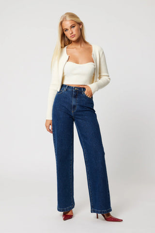 94 Wide Jeans Tara - Dark Blue - Jeans - Abrand - The Soho Movement