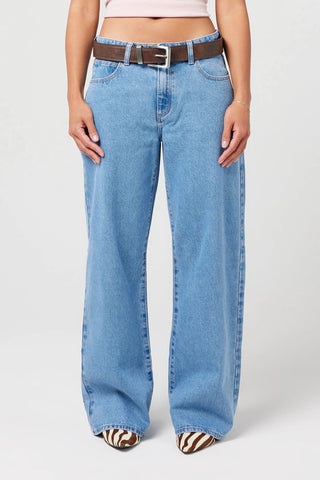 95 Baggy Petite Gigi - Mid Blue - Jeans - Abrand - The Soho Movement