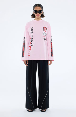 Street Signs Long Sleeve Tee - Pink