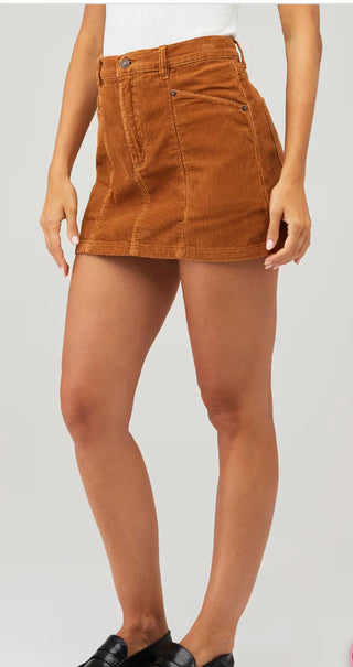 90s Relaxed Mini Skirt - Teddy Cord