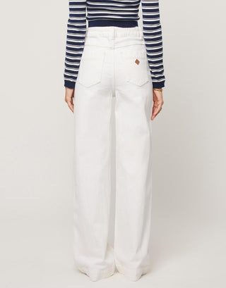 94 Wide Denim Jean - White Gold