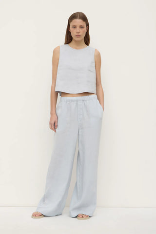 Estelle Linen Top - Cloud