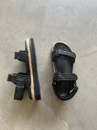 Elise - Black Raffia