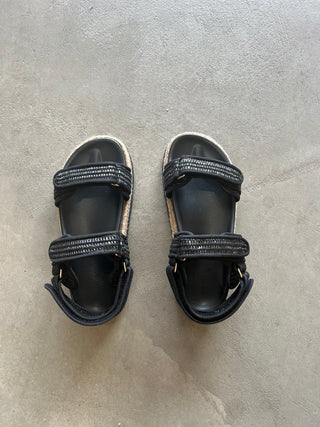 Elise - Black Raffia