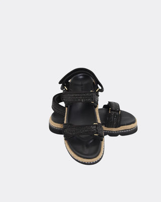 Elise - Black Raffia