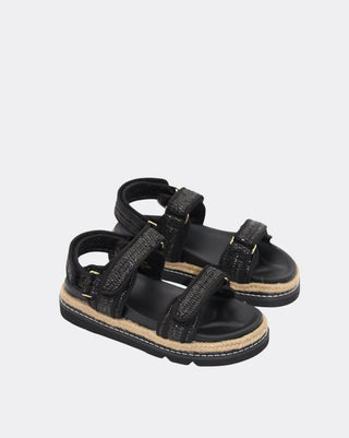 Elise - Black Raffia