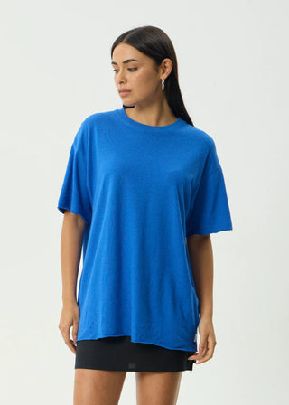 Slay Oversized Hemp Tee - Marina