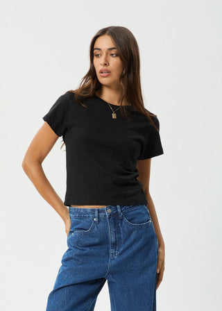 Carmen Baby Tee - Black