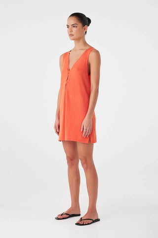 Paloma Mini Dress - Mandarin