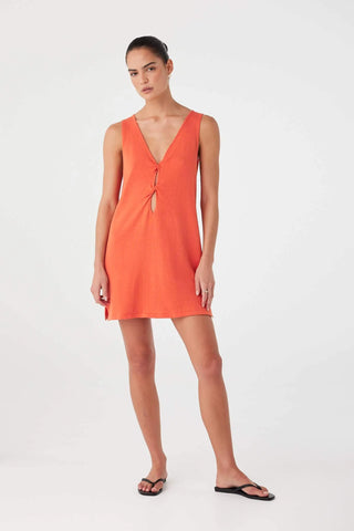 Paloma Mini Dress - Mandarin