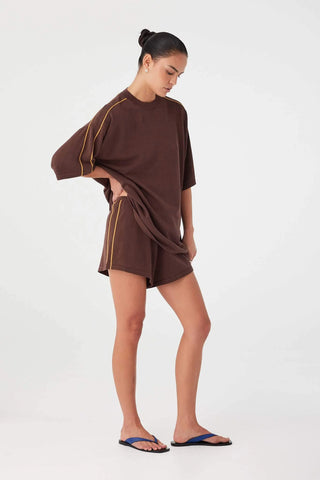 Pippa Drawstring Short - Espresso