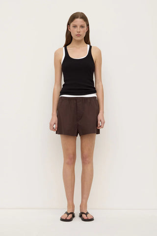 Everyday Poplin Short - Ganache