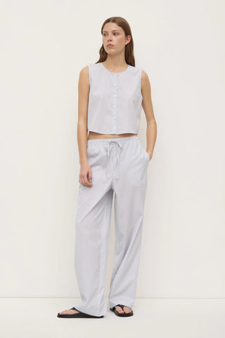 Cora Stripe Button Front Top