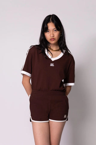 Classic Scallop Shorts - Mocha