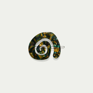 Swirl Tige Boule - Green Tortoiseshell