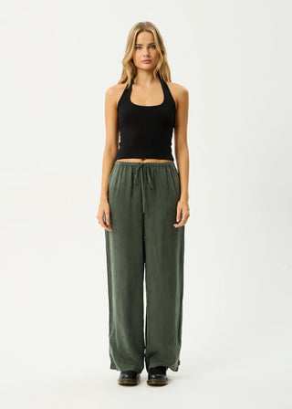 Gerry Cupro Pant - Deep Green