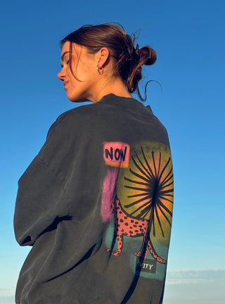 Forever Now Jumper - Washed Black