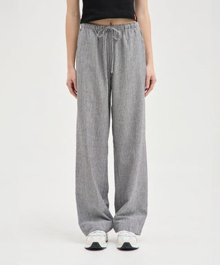 Striped Tie Pants - Black Stripe