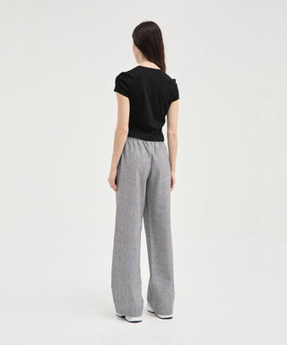 Striped Tie Pants - Black Stripe