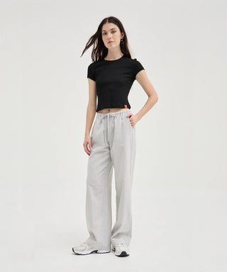 Striped Tie Pants - White Stripes