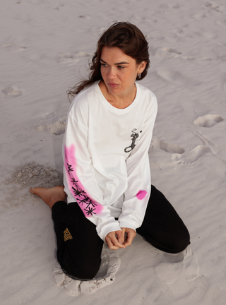 Awake Long Sleeve Tee - White