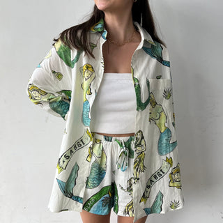 Don Julio long Sleeve Shirt - Mermaid