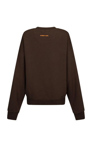 Aerobics Sweatshirt - Espresso - Sweater - Araminta James - The Soho Movement