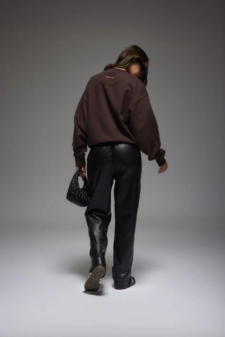 Aerobics Sweatshirt - Espresso - Sweater - Araminta James - The Soho Movement