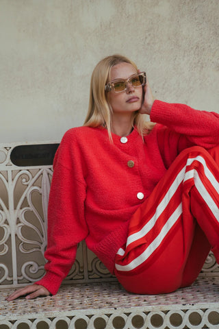 Aime Cardigan - Coral - Cardigan - Araminta James - The Soho Movement