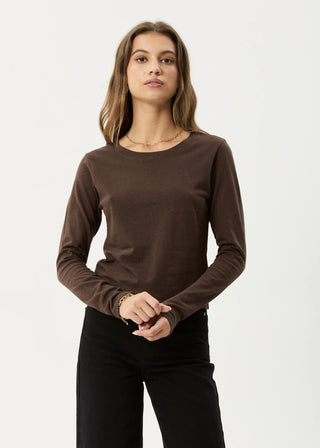 Elevate Long Sleeve Tee - Coffee - Long sleeve tops - Afends - The Soho Movement