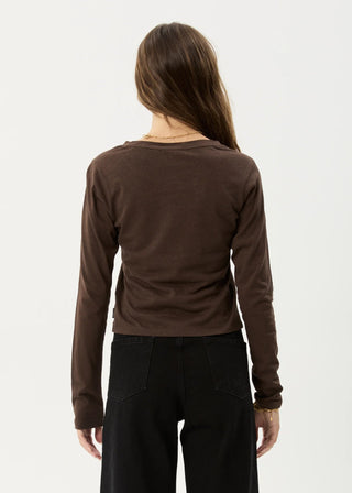Elevate Long Sleeve Tee - Coffee - Long sleeve tops - Afends - The Soho Movement
