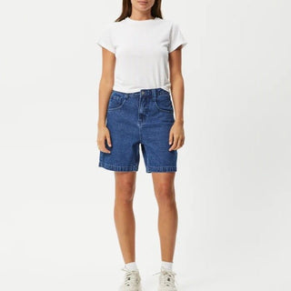 Emilie Hemp Workwear Short - Authentic Blue - Denim Shorts - Afends - The Soho Movement