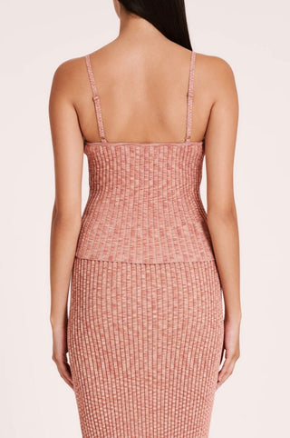 Farah Knit Cami - Sherbert - Nude Lucy - The Soho Movement