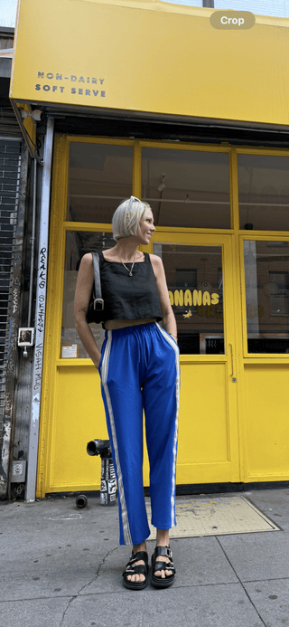 Gabby Linen Top - Black - The Soho Movement - The Soho Movement