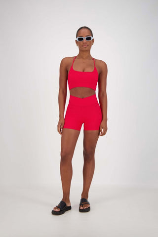 Joan Crop Top - Red - Activewear - Jasmine Alexa - The Soho Movement
