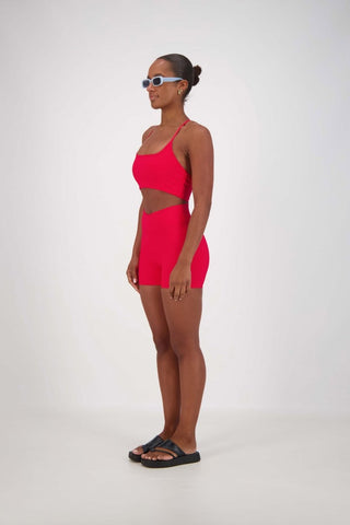 Joan Crop Top - Red - Activewear - Jasmine Alexa - The Soho Movement