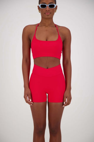 Joan Shorts - Red - Activewear - Jasmine Alexa - The Soho Movement