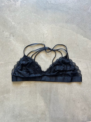 Lace Halter Bralette - Black - The Soho Movement - The Soho Movement
