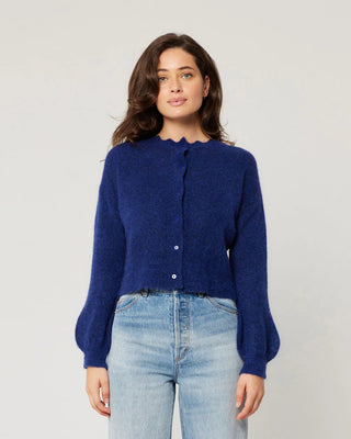 Lace Knit Cardigan - Marine - Cardigan - Rollas - The Soho Movement