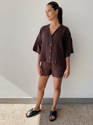 Lounge Linen Short - Chico - Nude Lucy - The Soho Movement