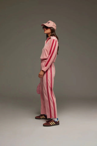 Mara Velour Pants - Blush - Trackpants - Araminta James - The Soho Movement