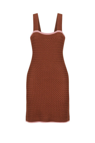 Martina Knit Dress - Chocolate - Sancia - The Soho Movement
