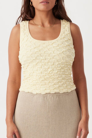 Mila Organic Cotton Tank - Butter - Arcaa Movement - The Soho Movement