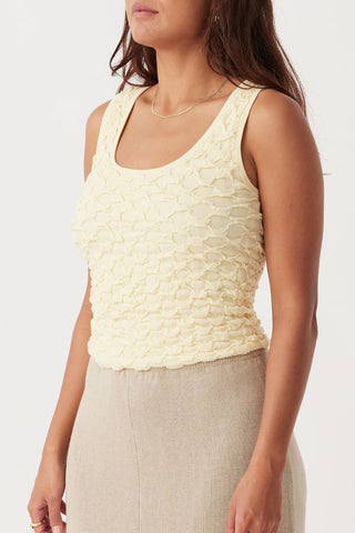 Mila Organic Cotton Tank - Butter - Arcaa Movement - The Soho Movement