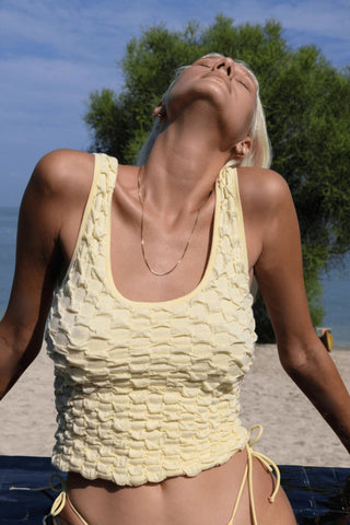 Mila Organic Cotton Tank - Butter - Arcaa Movement - The Soho Movement