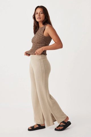 Mila Organic Cotton Tank - Cacao - Tops - Arcaa Movement - The Soho Movement