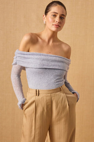 Nomad Top - Vintage Blue - Long sleeve tops - MØN RENN - The Soho Movement