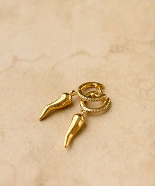 Oro Chilli Earrings - Gold - Jewelry - Indigo and Wolfe - The Soho Movement