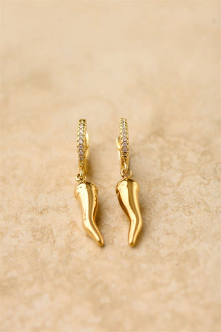 Oro Chilli Earrings - Gold - Jewelry - Indigo and Wolfe - The Soho Movement