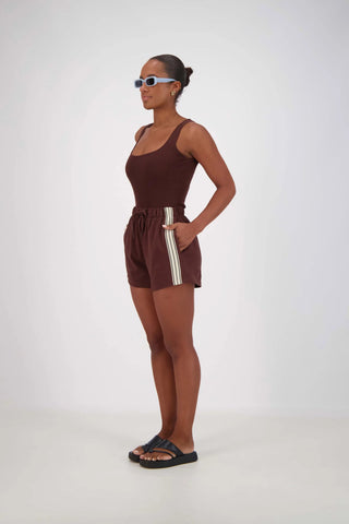 Panarea Shorts - Brown - Shorts - Jasmine Alexa - The Soho Movement